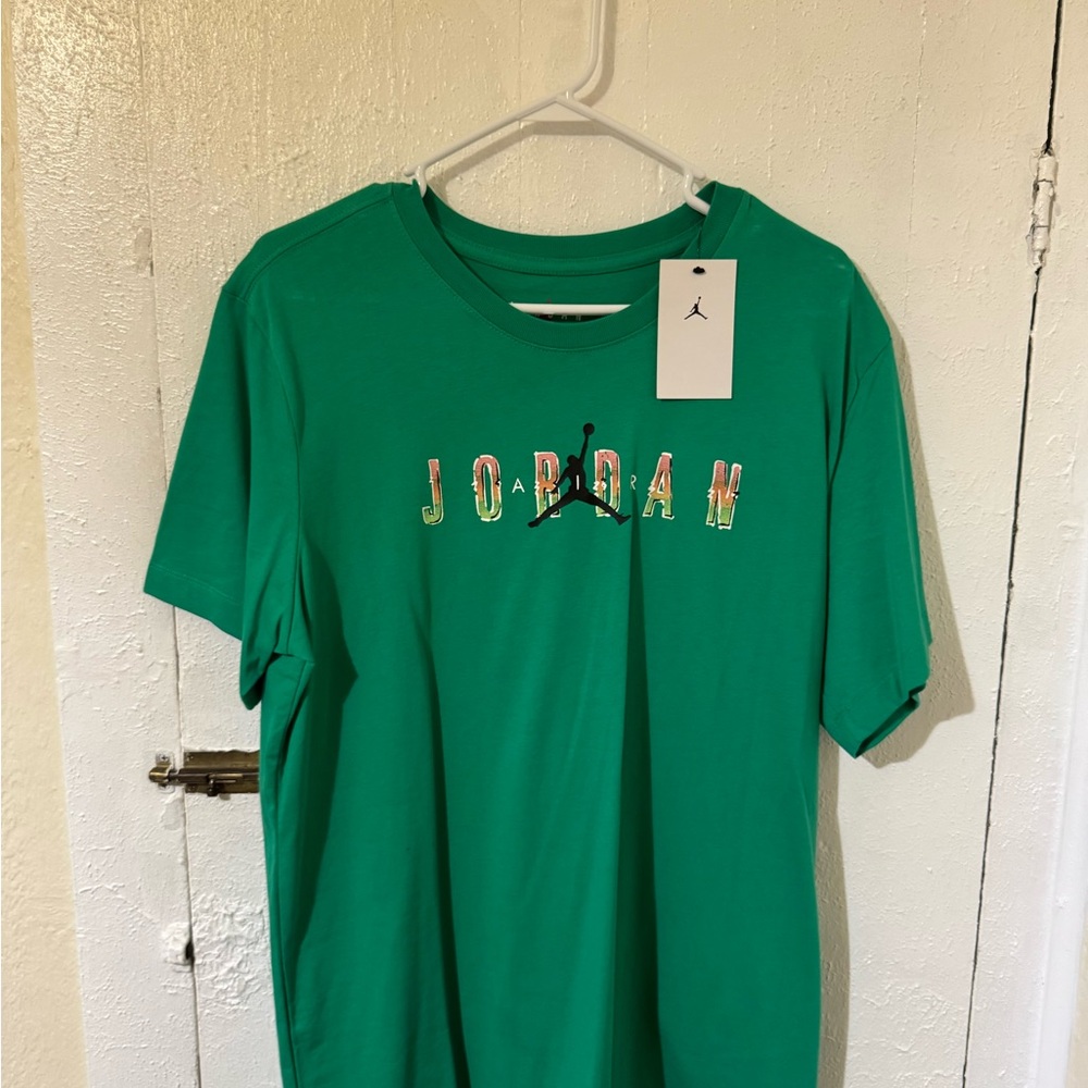 Jordan Vibrant Green Men's Tee - Picture 1 of 3